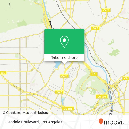 Mapa de Glendale Boulevard