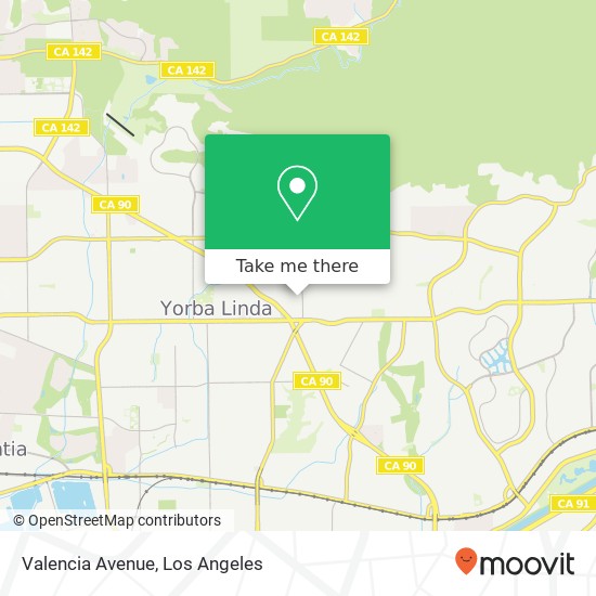 Mapa de Valencia Avenue