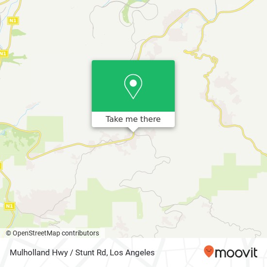 Mulholland Hwy / Stunt Rd map