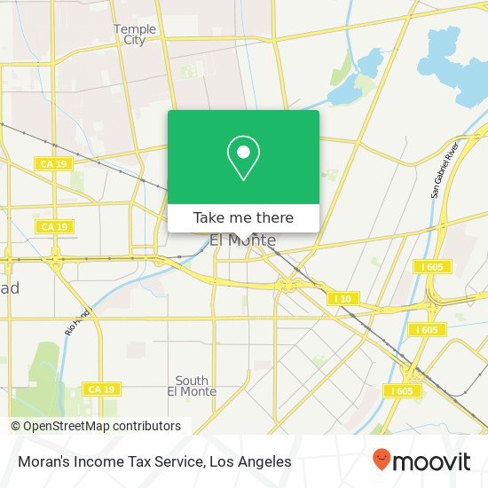 Mapa de Moran's Income Tax Service