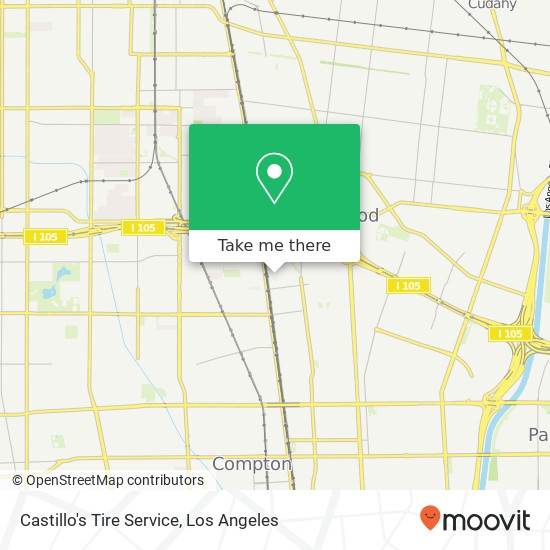 Castillo's Tire Service map