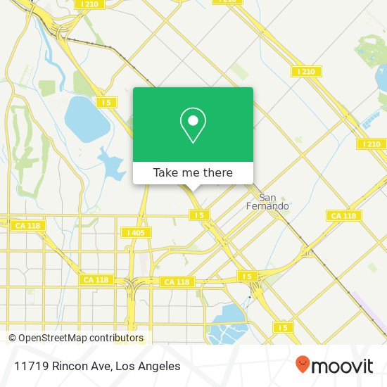 Mapa de 11719 Rincon Ave