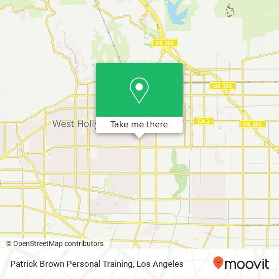 Patrick Brown Personal Training map