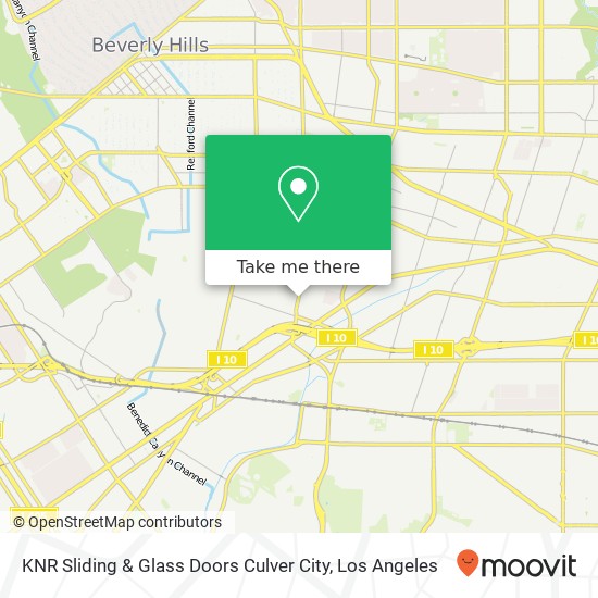 Mapa de KNR Sliding & Glass Doors Culver City