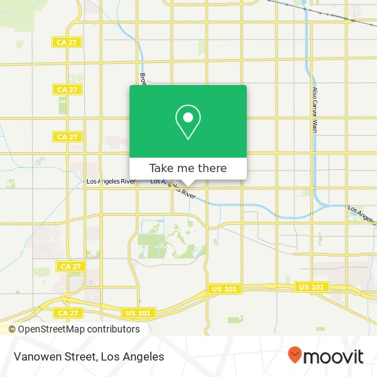 Vanowen Street map