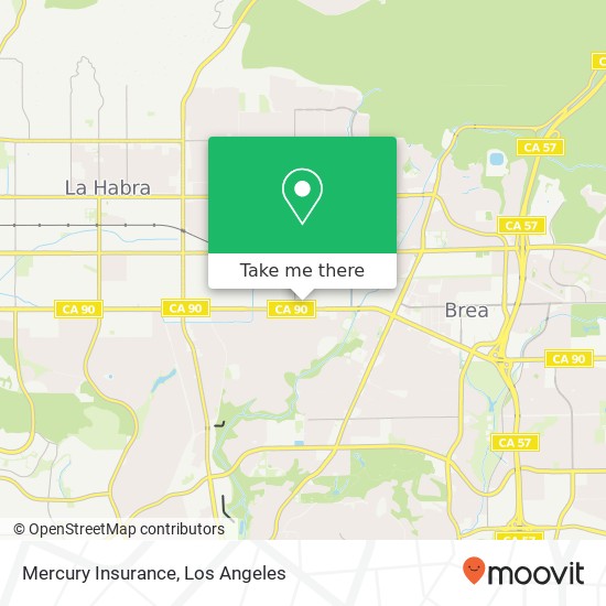 Mercury Insurance map