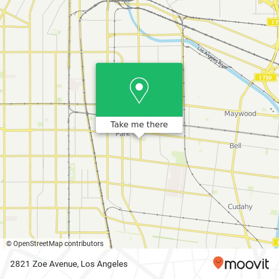 2821 Zoe Avenue map