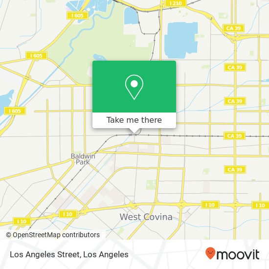 Mapa de Los Angeles Street