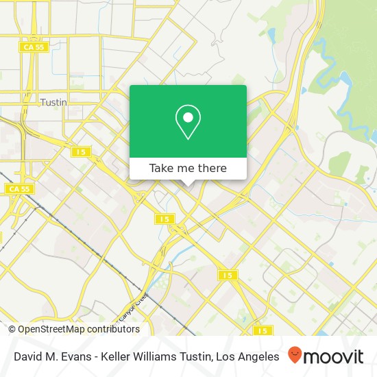 David M. Evans - Keller Williams Tustin map