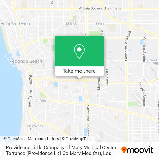 Mapa de Providence Little Company of Mary Medical Center Torrance (Providence Lit'l Co Mary Med Ctr)