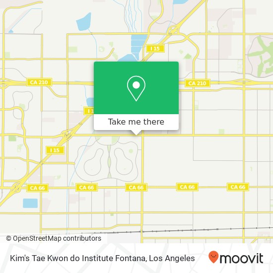 Mapa de Kim's Tae Kwon do Institute Fontana