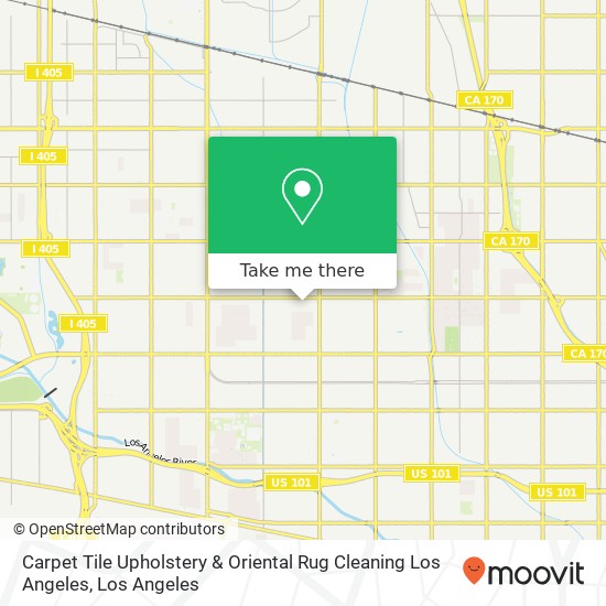 Mapa de Carpet Tile Upholstery & Oriental Rug Cleaning Los Angeles