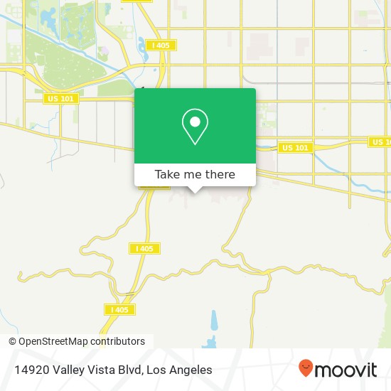 14920 Valley Vista Blvd map