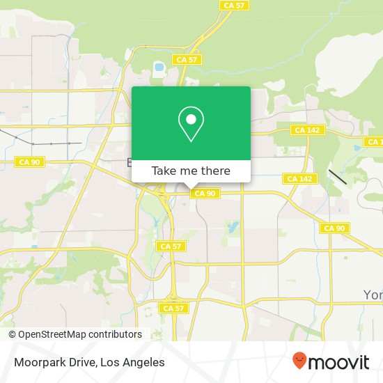 Moorpark Drive map