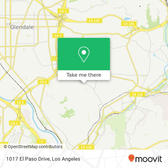 Mapa de 1017 El Paso Drive