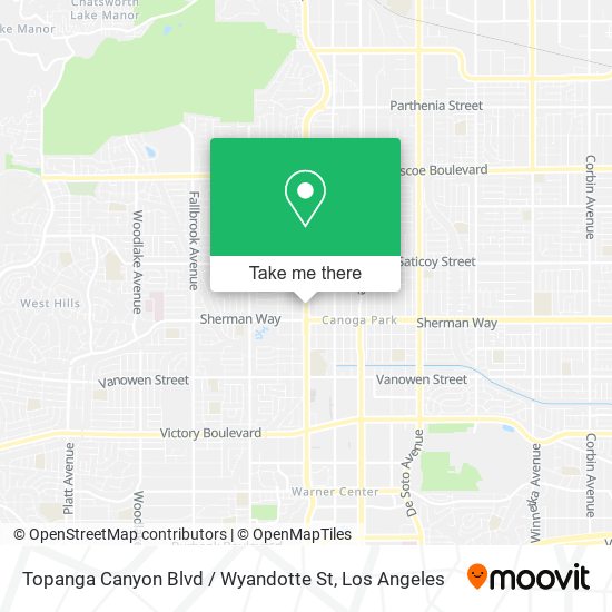 Mapa de Topanga Canyon Blvd / Wyandotte St