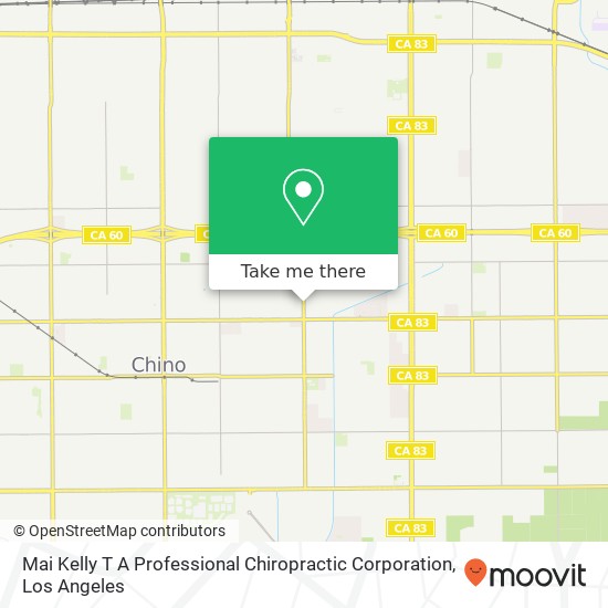 Mapa de Mai Kelly T A Professional Chiropractic Corporation