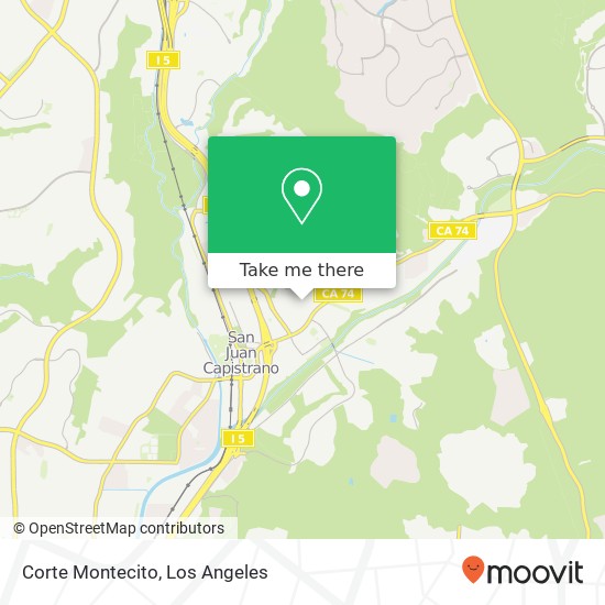 Corte Montecito map