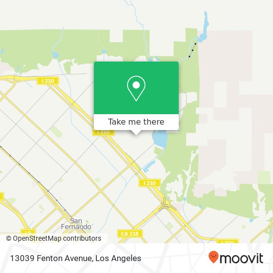 Mapa de 13039 Fenton Avenue