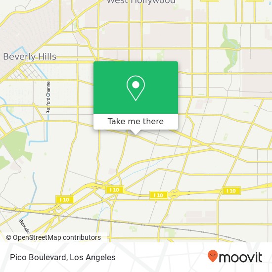 Pico Boulevard map