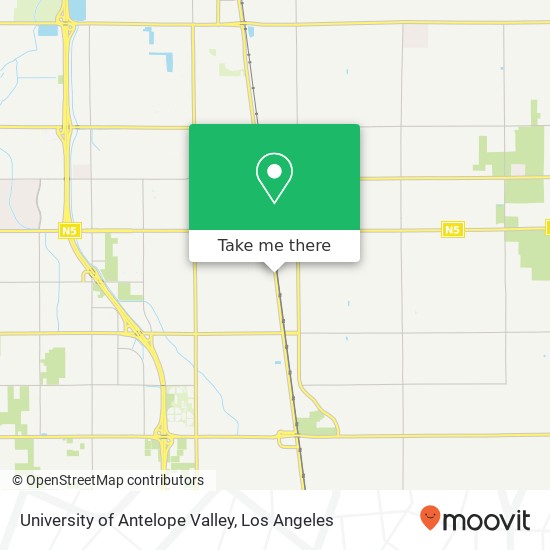 Mapa de University of Antelope Valley