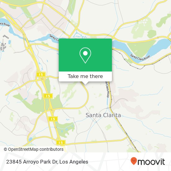 Mapa de 23845 Arroyo Park Dr