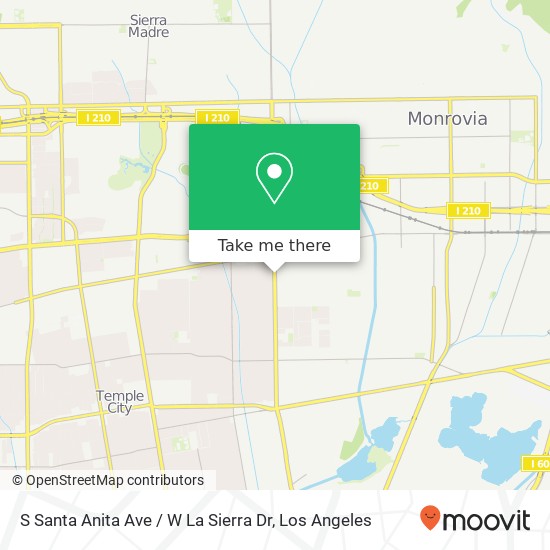 Mapa de S Santa Anita Ave / W La Sierra Dr