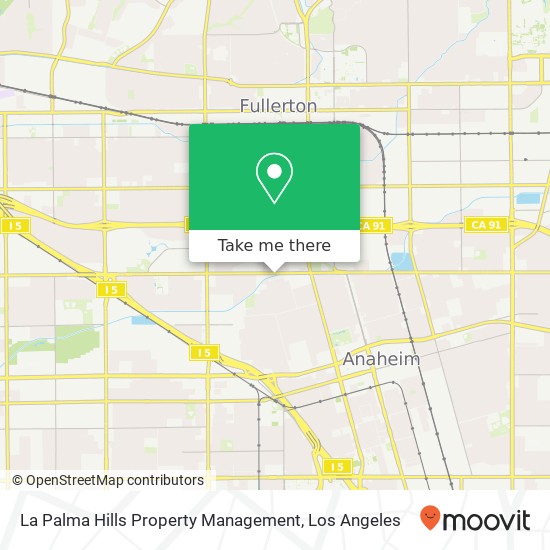 La Palma Hills Property Management map