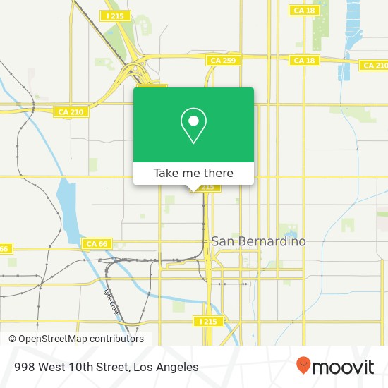 998 West 10th Street map