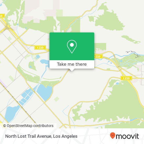 Mapa de North Lost Trail Avenue