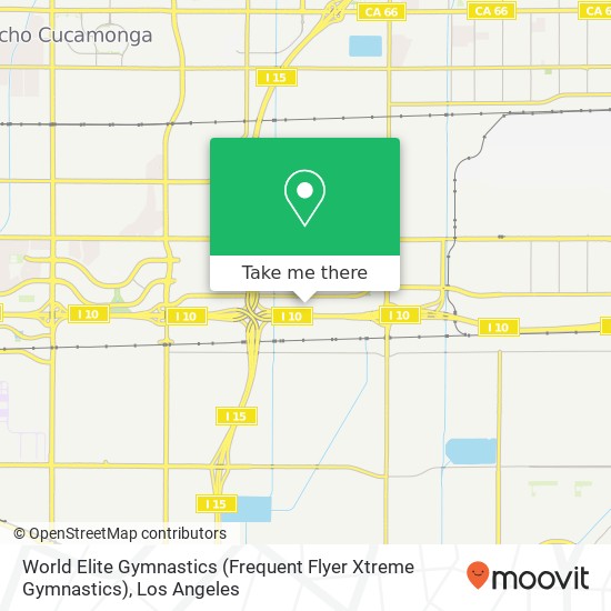 World Elite Gymnastics (Frequent Flyer Xtreme Gymnastics) map