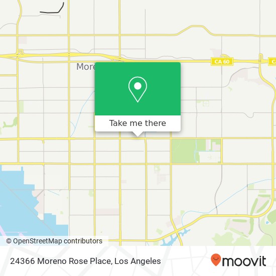 Mapa de 24366 Moreno Rose Place