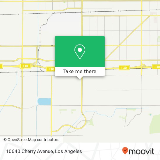 Mapa de 10640 Cherry Avenue