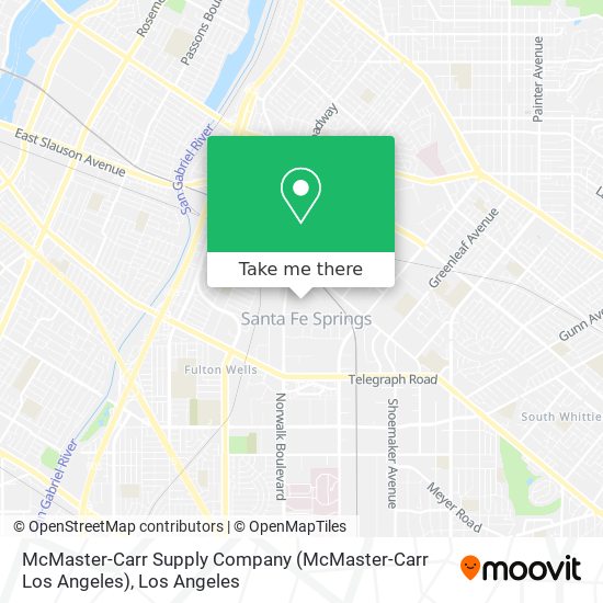 McMaster-Carr Supply Company (McMaster-Carr Los Angeles) map
