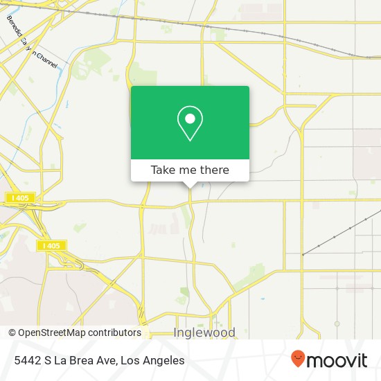 Mapa de 5442 S La Brea Ave