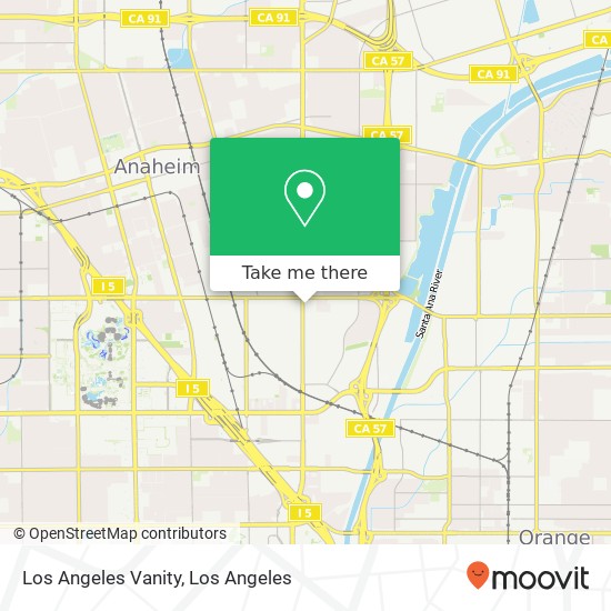 Mapa de Los Angeles Vanity