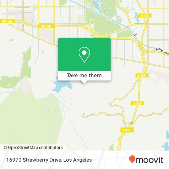 16970 Strawberry Drive map