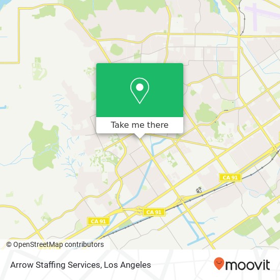 Mapa de Arrow Staffing Services