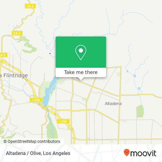 Mapa de Altadena / Olive