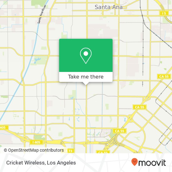 Mapa de Cricket Wireless