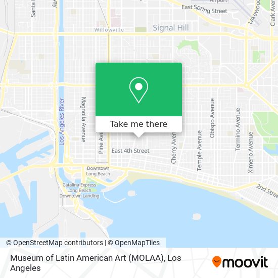 Mapa de Museum of Latin American Art (MOLAA)