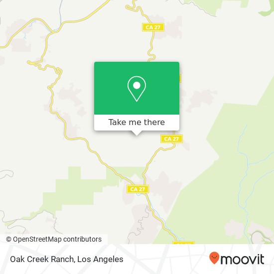 Mapa de Oak Creek Ranch