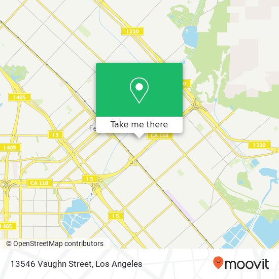 Mapa de 13546 Vaughn Street