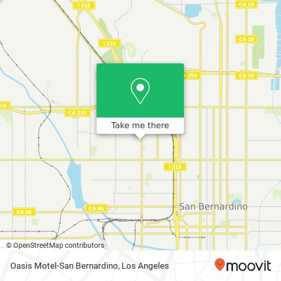 Oasis Motel-San Bernardino map