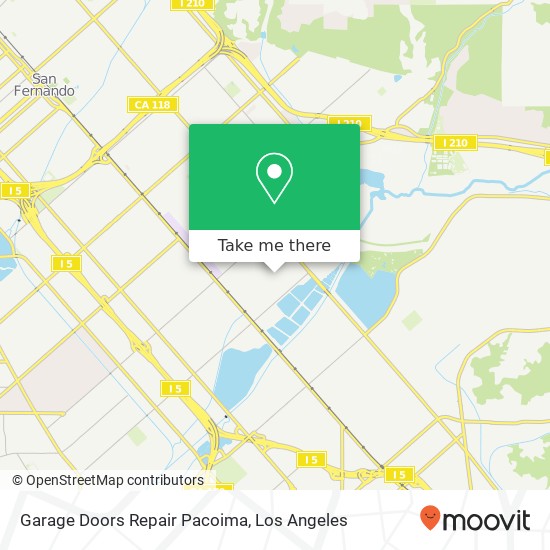 Mapa de Garage Doors Repair Pacoima