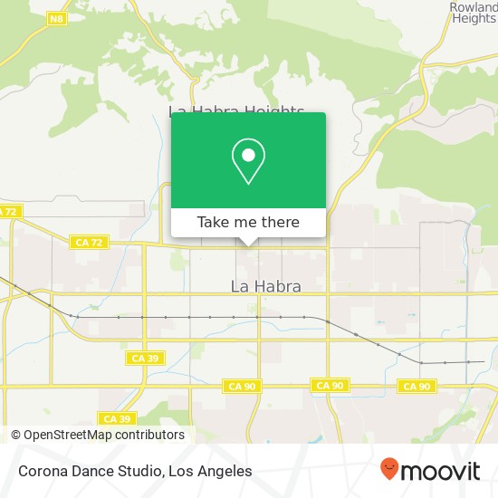 Corona Dance Studio map