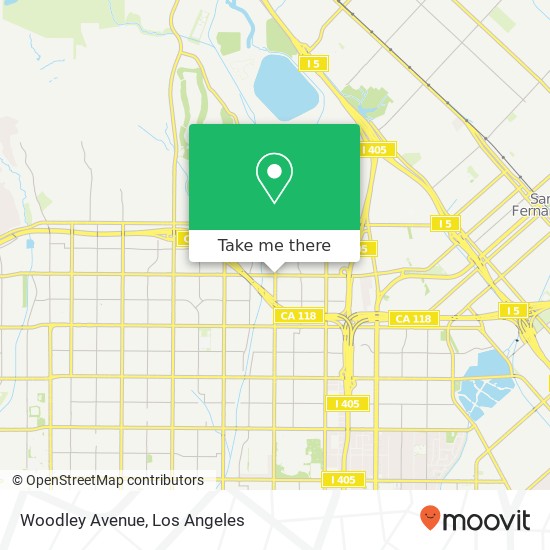 Mapa de Woodley Avenue