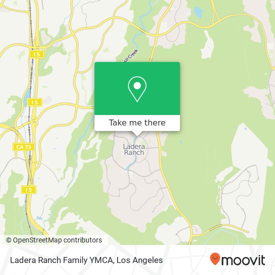 Mapa de Ladera Ranch Family YMCA