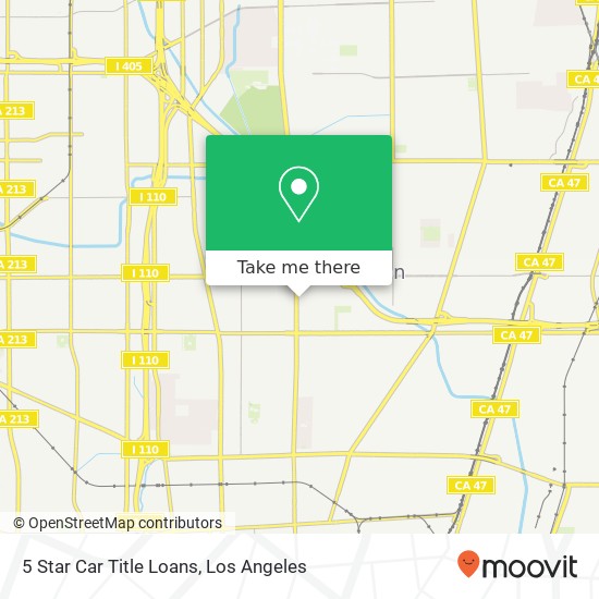 5 Star Car Title Loans map