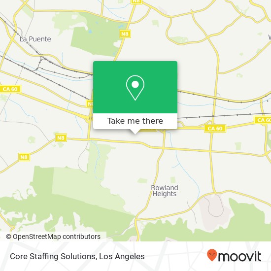 Mapa de Core Staffing Solutions